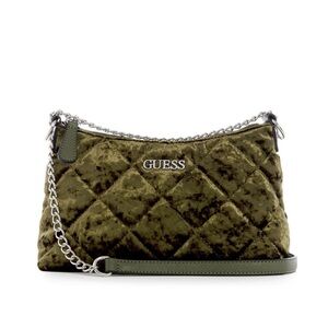 New GUESS Hoboken Velvet Zip-Top Crossbody